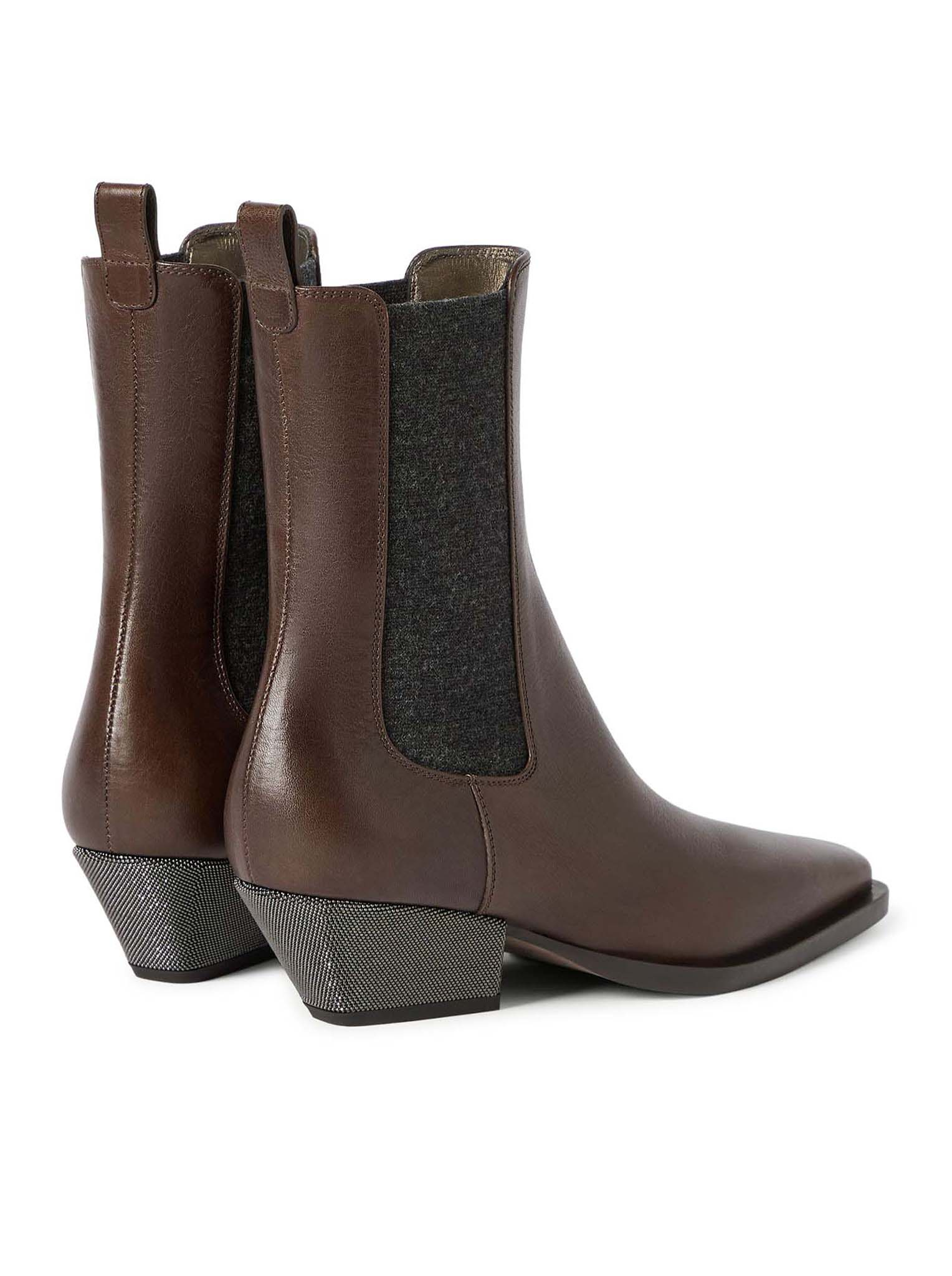 [Brunello Cucinelli] Ankle Boots FW26 MZSLC3050C9122 CACAO