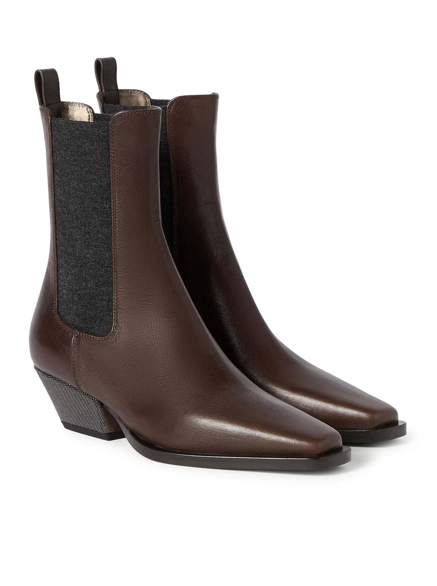 [Brunello Cucinelli] Ankle Boots FW26 MZSLC3050C9122 CACAO