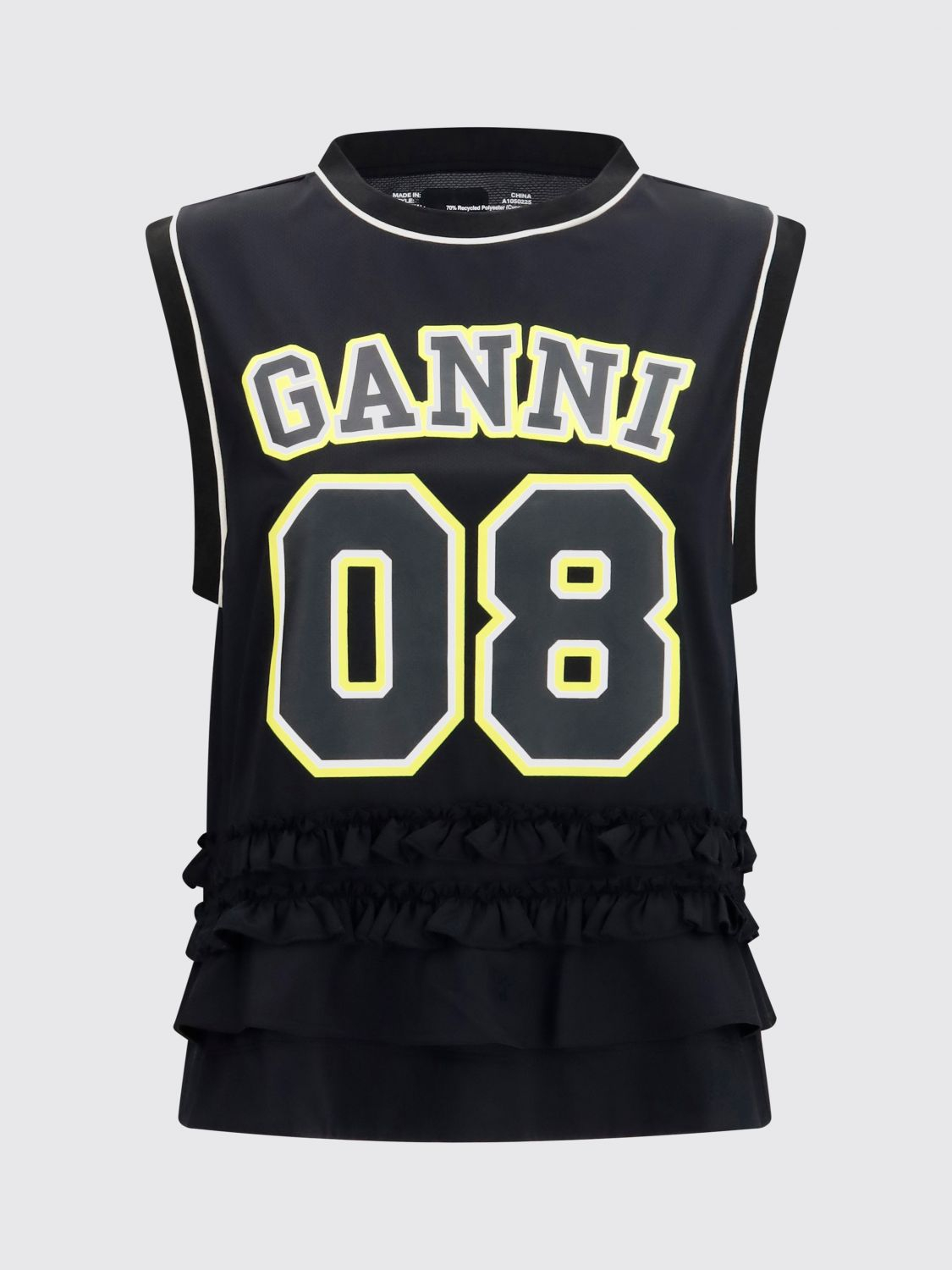 [GANNI] T-shirts Sleeveless FW26 A1050225 099
