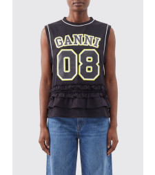[GANNI] T-shirts Sleeveless FW26 A1050225 099