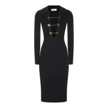 [ELISABETTA FRANCHI] Long sleeve dress FW26 AM01S66E2110