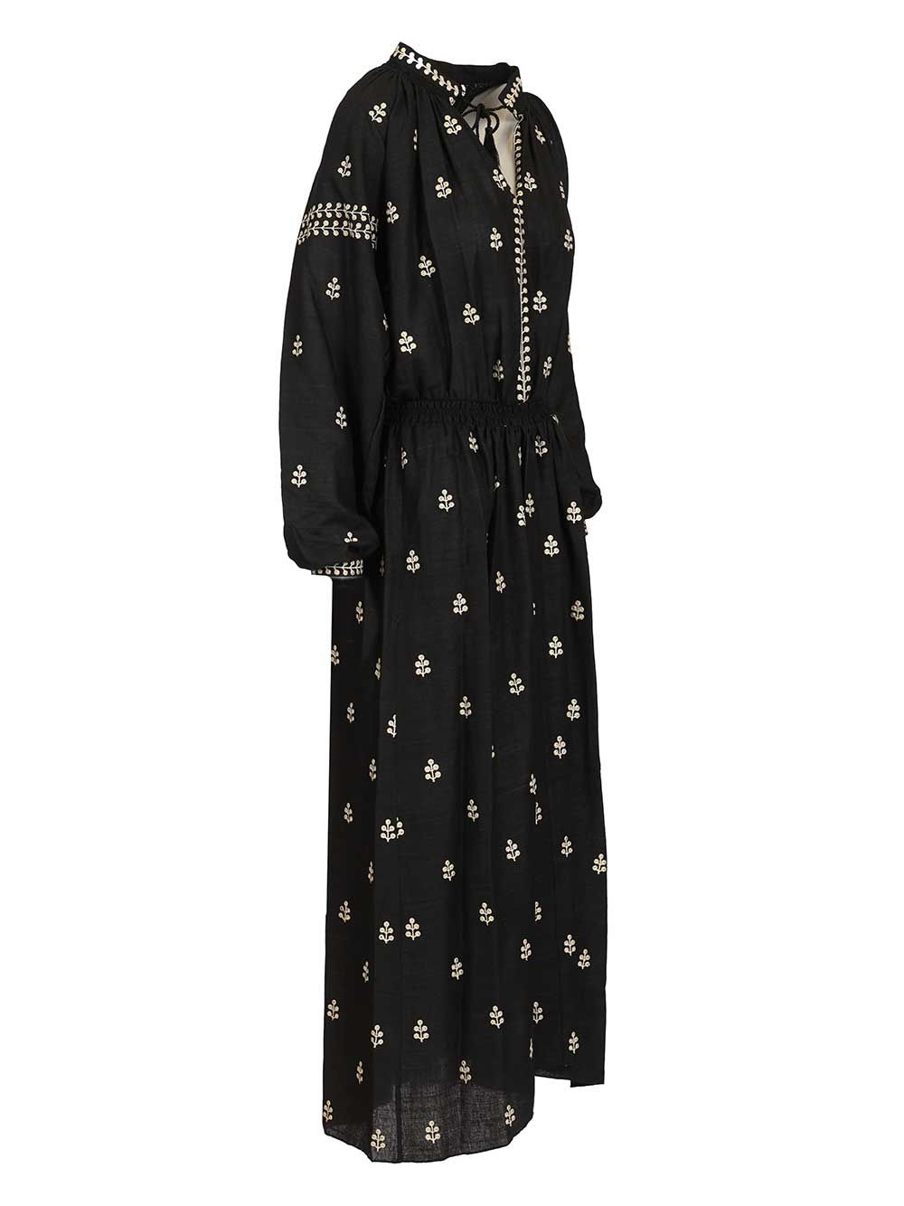 [Isabel Marant] Long sleeve dress SS26 26PRO1027FA-D1J12I01BK