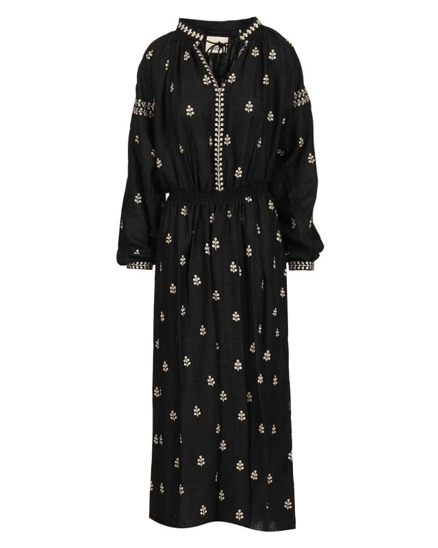 [Isabel Marant] Long sleeve dress SS26 26PRO1027FA-D1J12I01BK