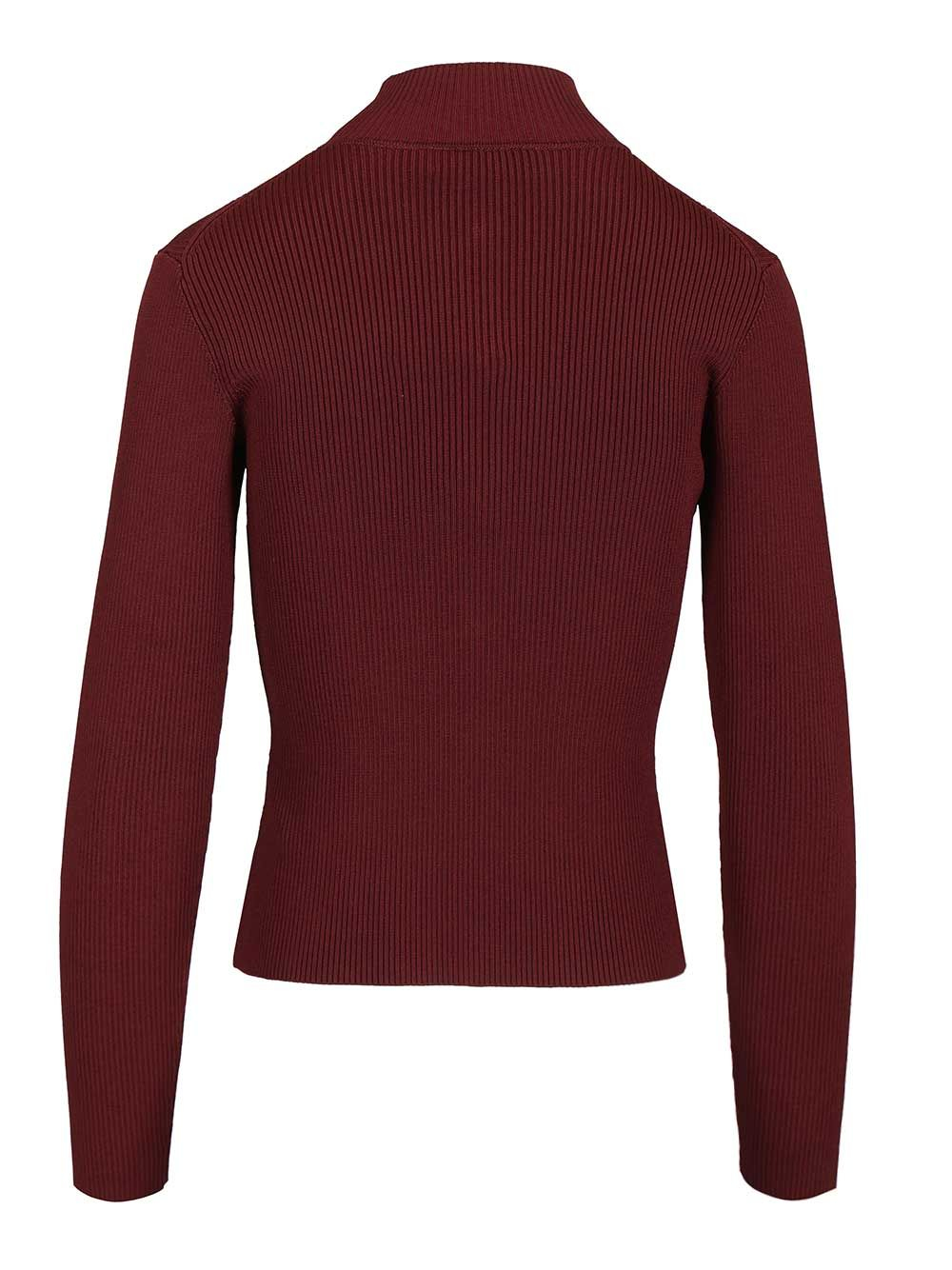 [Self-portrait] Knitwear SS26 RS26-138T-BUBURGUNDY