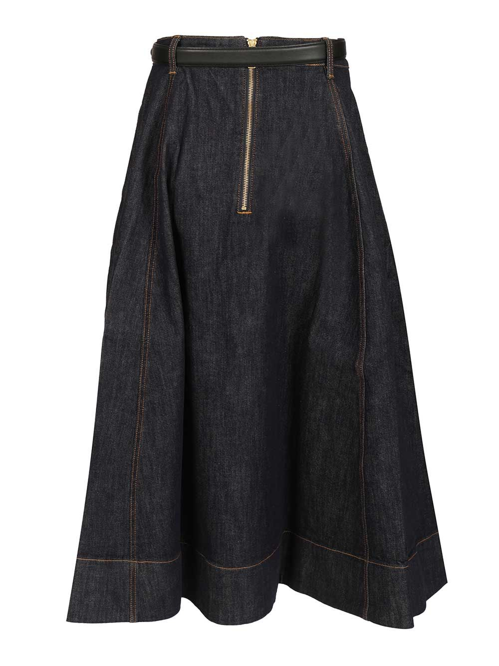 [Self-portrait] Long skirt SS26 RS26-828MSK-BLBLUE
