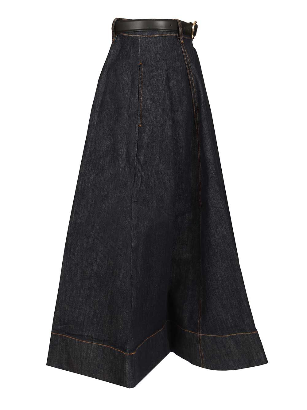 [Self-portrait] Long skirt SS26 RS26-828MSK-BLBLUE