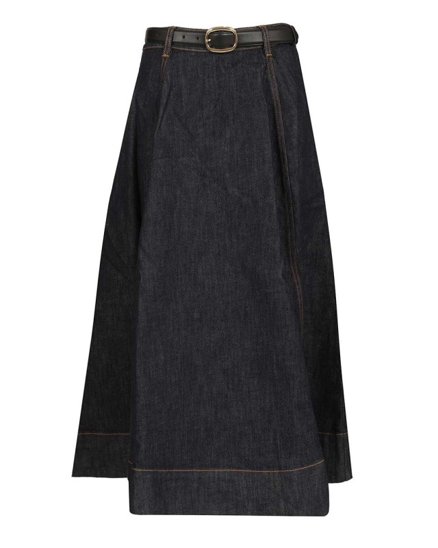 [Self-portrait] Long skirt SS26 RS26-828MSK-BLBLUE