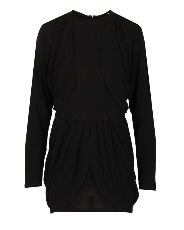 [Isabel Marant] Long sleeve dress SS26 26PRO1041FA-D1K02I01BK