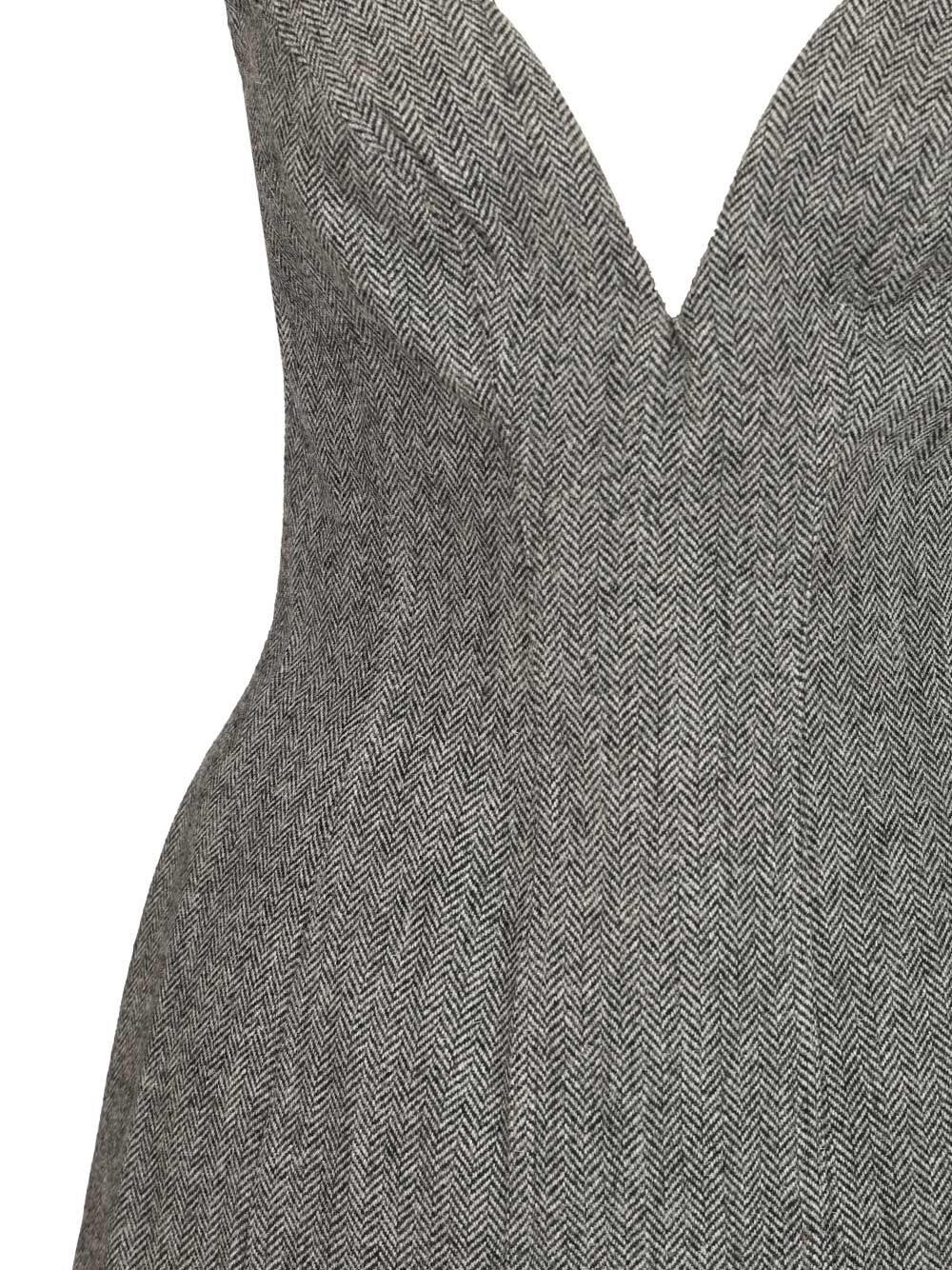 [Self-portrait] Sleeveless dress SS26 RS26-213S-GRGREY