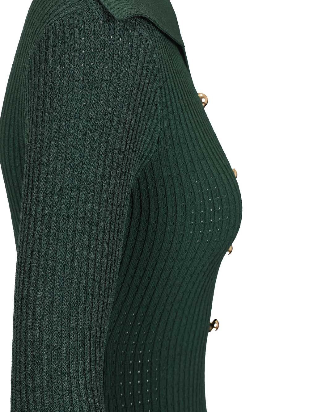 [Self-portrait] Long sleeve dress SS26 RS26-138MA-GGREEN