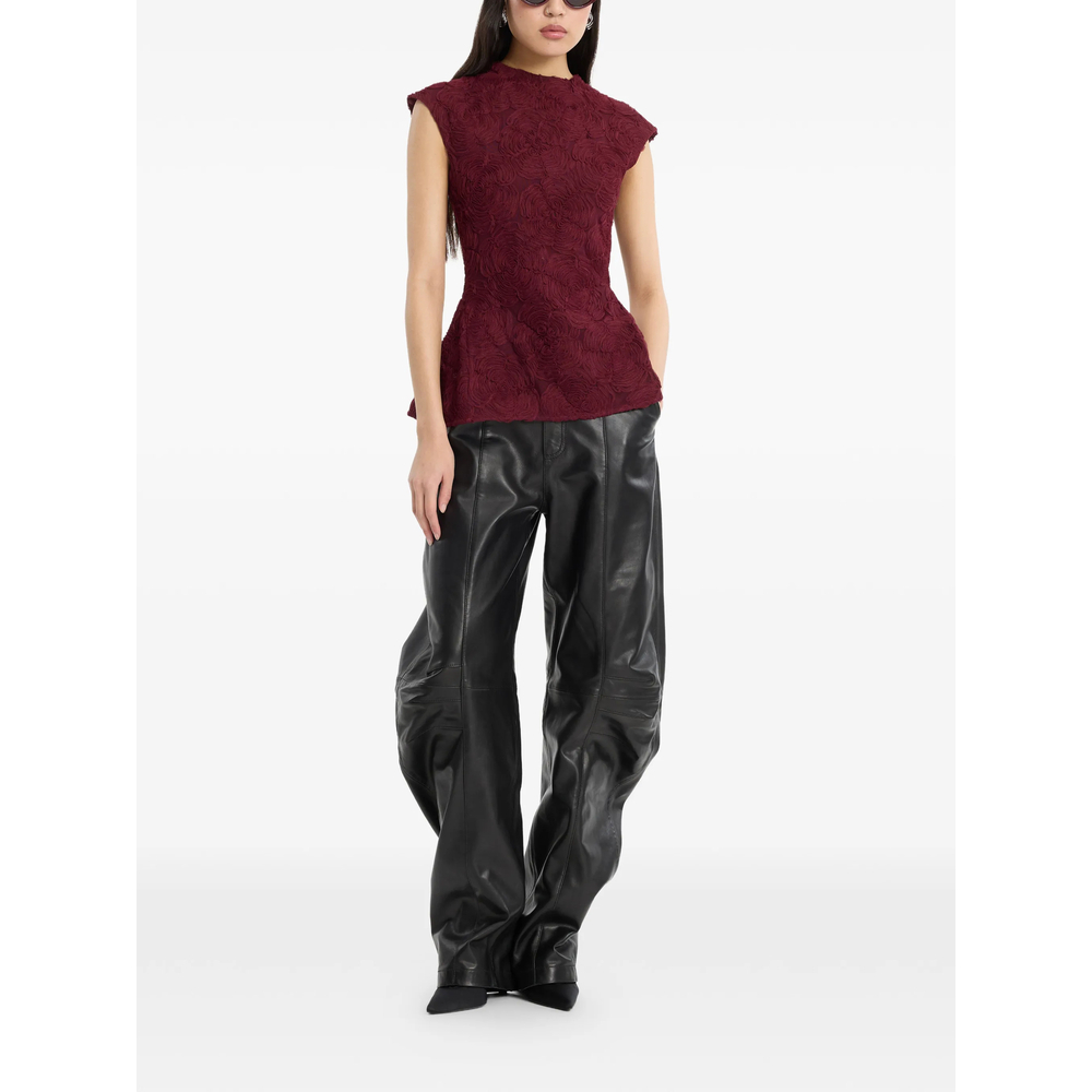 [ROTATE] Trousers FW26 116170100 LEATHER CA 100