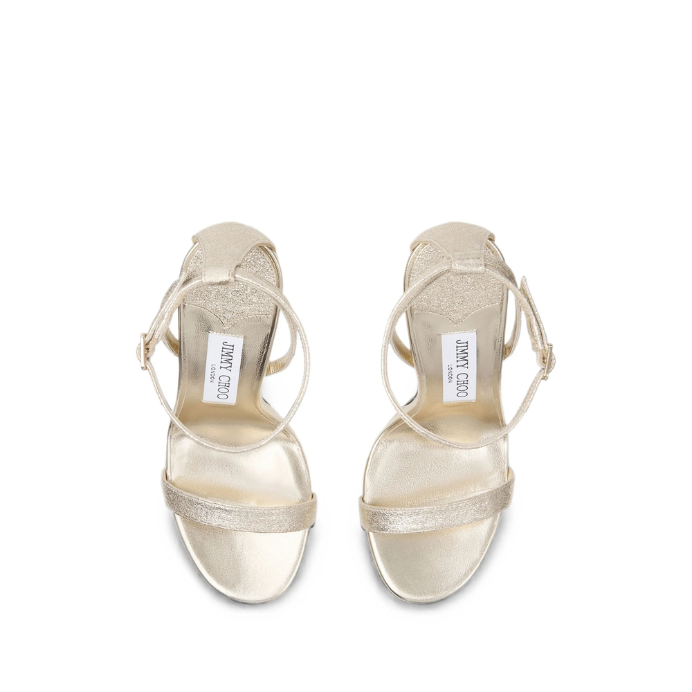 [Jimmy Choo] Sandals FW26 MOZA/PF 120 DXB PLATI