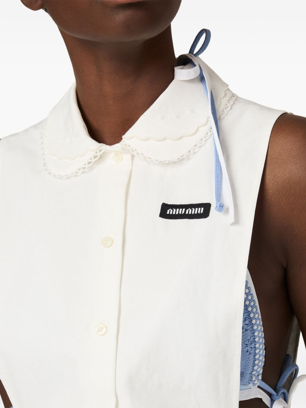 [Miu Miu] Shirts Sleeveless FW26 MK2041163MF0009