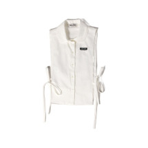 [Miu Miu] Shirts Sleeveless FW26 MK2041163MF0009