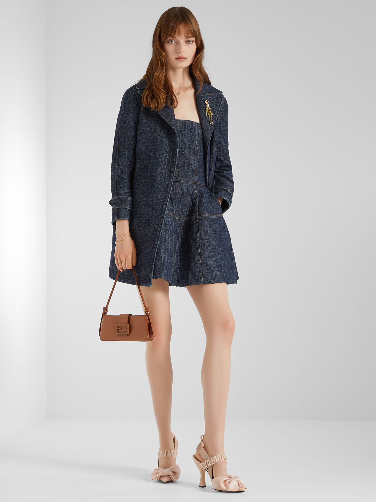 [Fendi] Denim Jacket SS26 FLF842AW82F1UKI