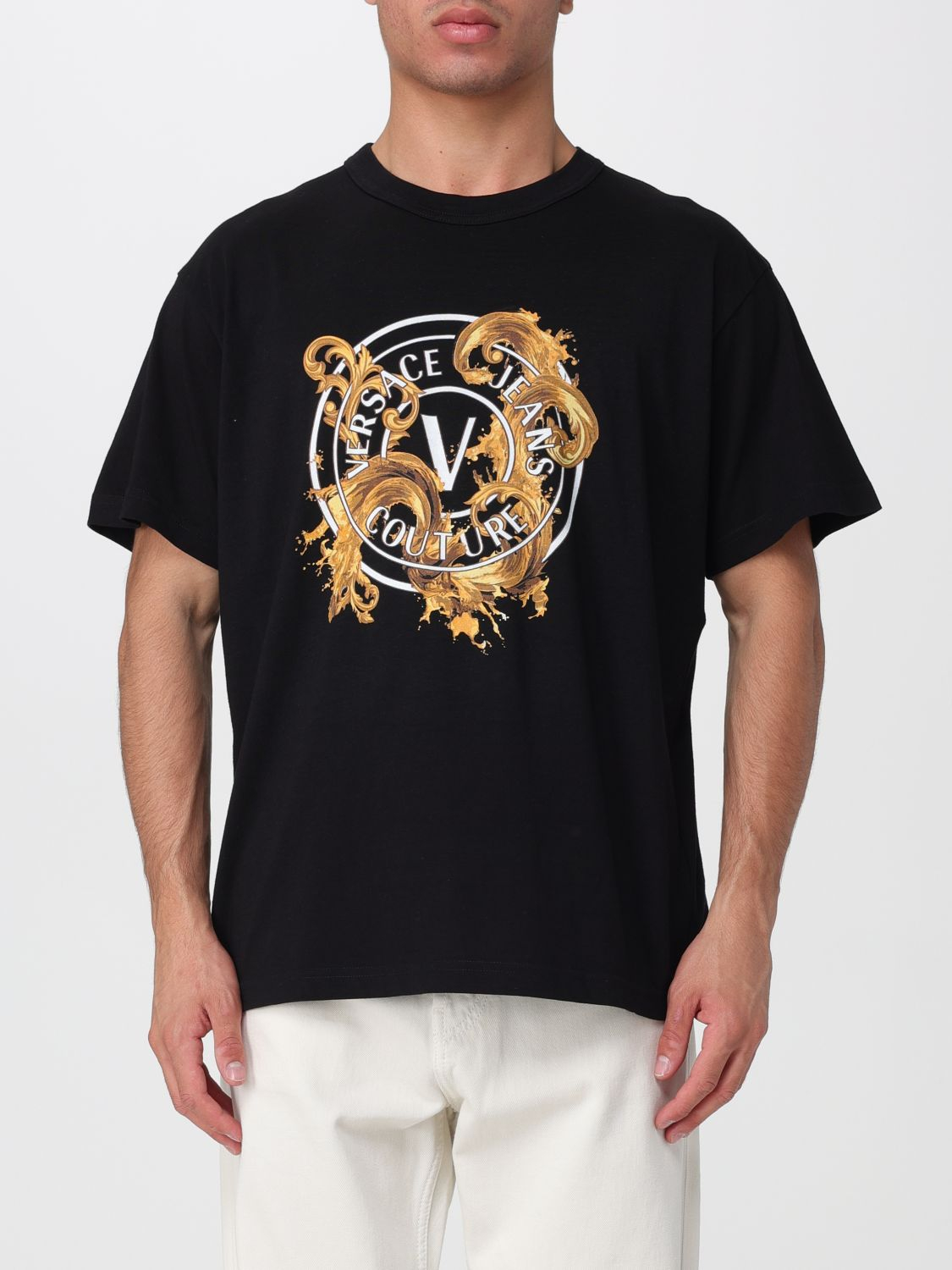 [VERSACE JEANS COUTURE] T-shirts Short Sleeve SS26 80GAHE01CJ00E G89