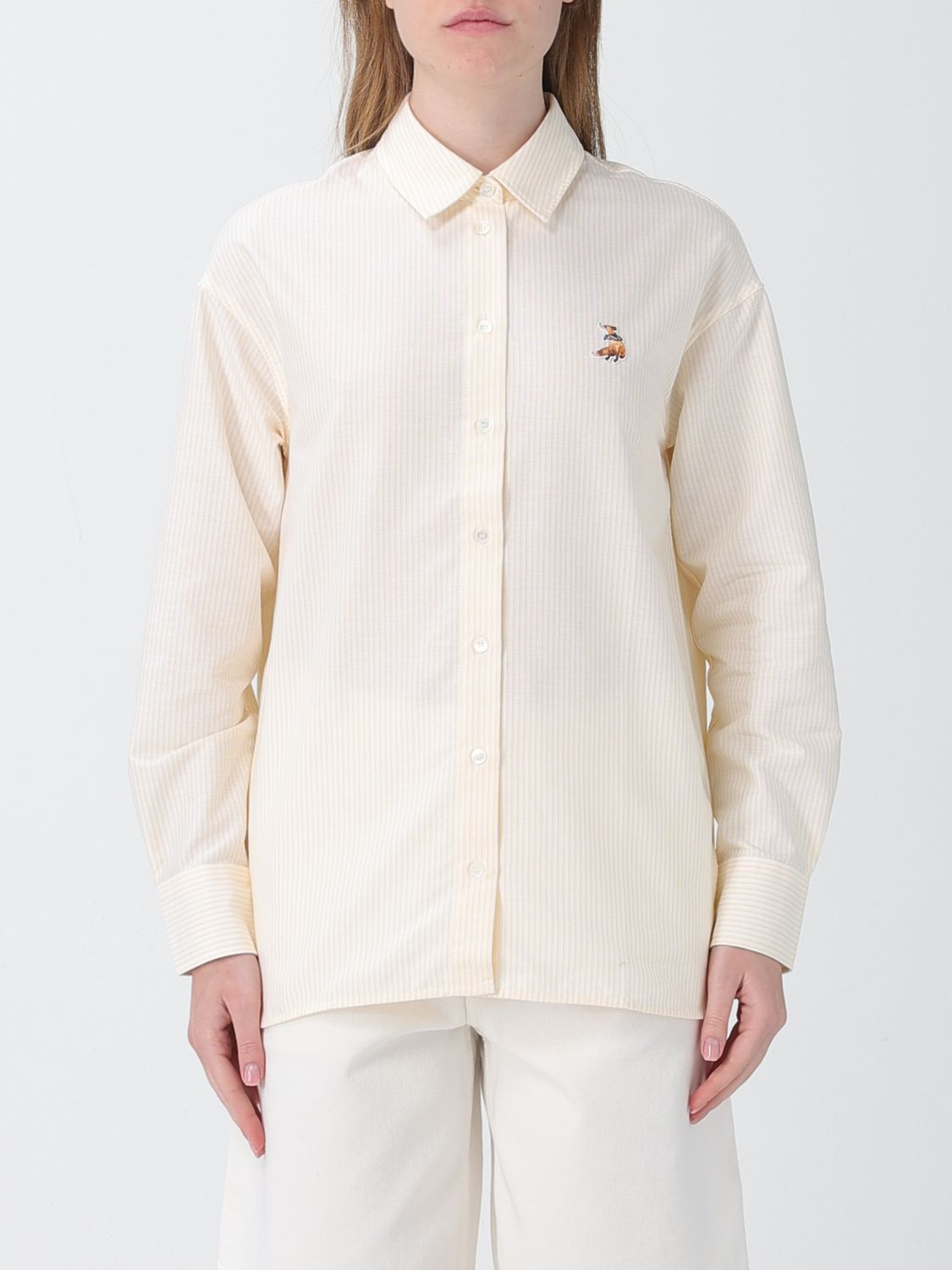 [MAISON KITSUNE] Shirts Long Sleeve SS26 QW00415WC5098 0493