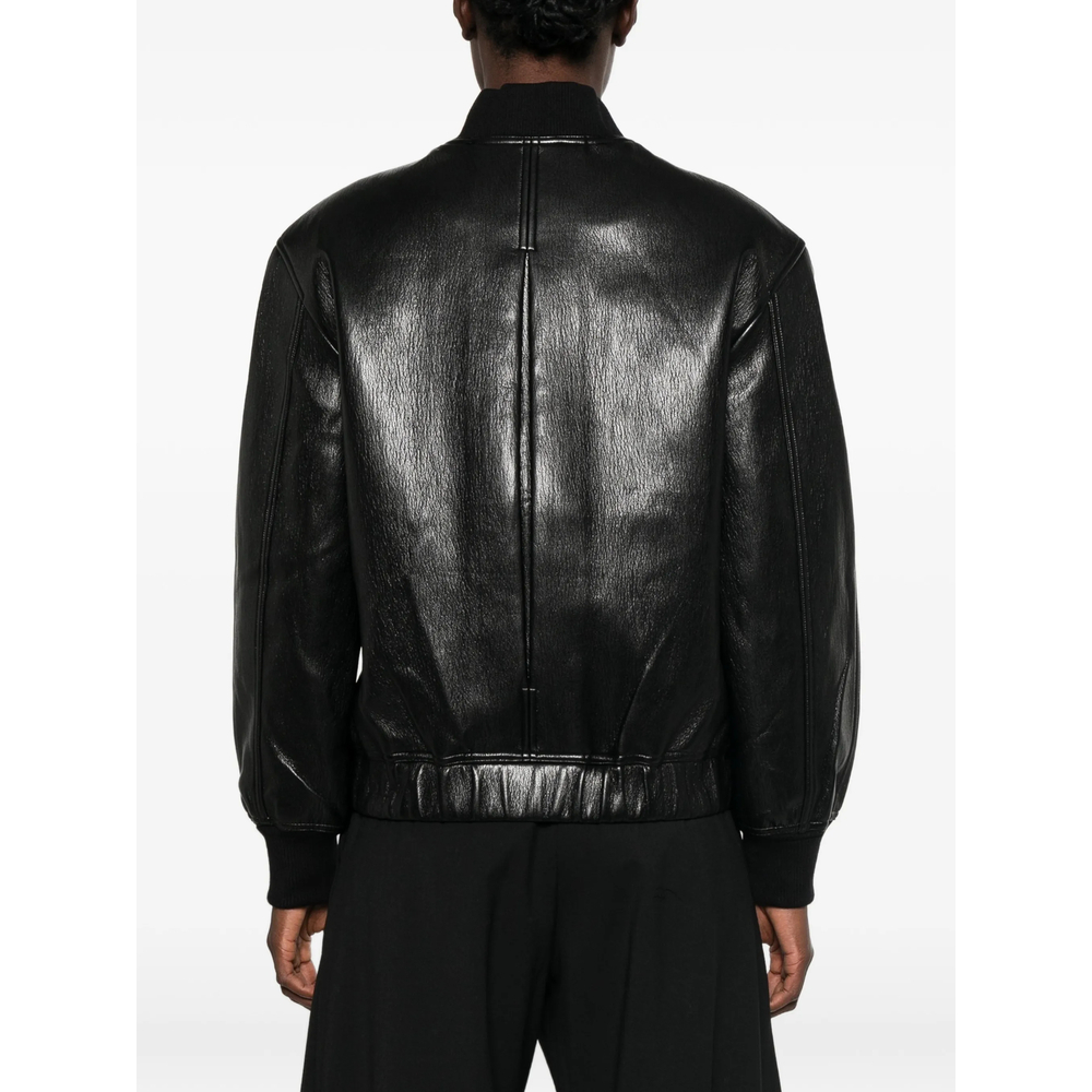 [THE FRANKIE SHOP] Leather Jacket FW26 ALENA  BLACK