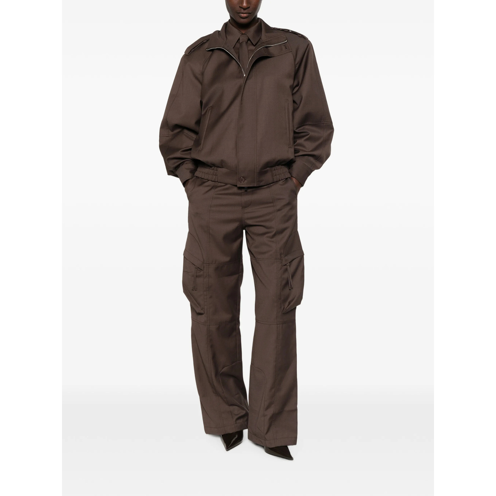 [THE FRANKIE SHOP] Trousers FW26 KELLY PANTALONE BROWN