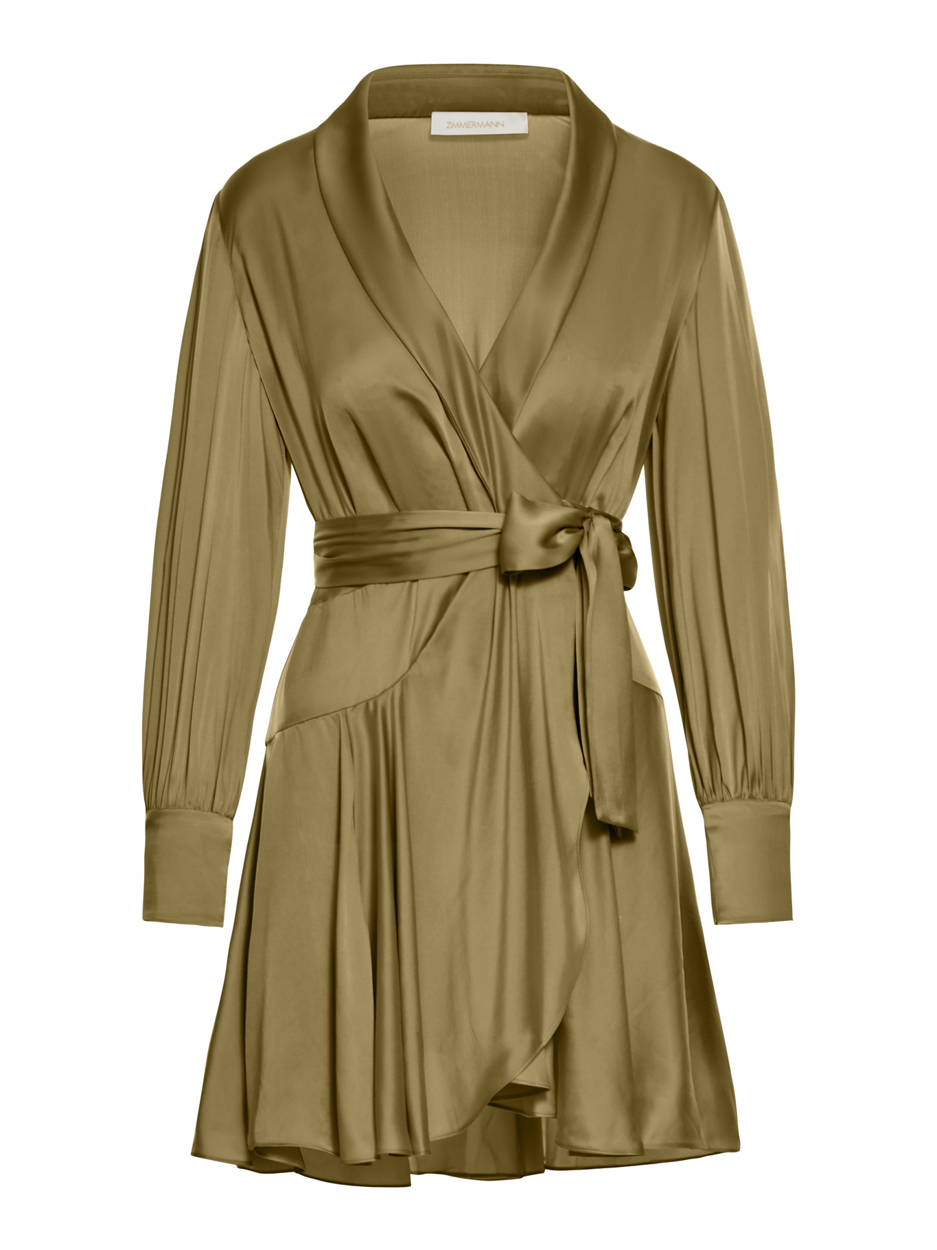 [Zimmermann] Long sleeve dress FW26 8067DF26RKHA KHAKI