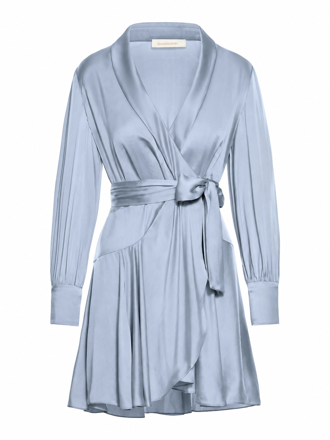 [Zimmermann] Long sleeve dress FW26 8067DF26ROCBL OCEAN BLUE