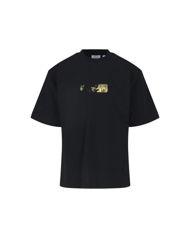[Off-White] T-shirts Short Sleeve FW26 44MAA120F26J00D001BLACK