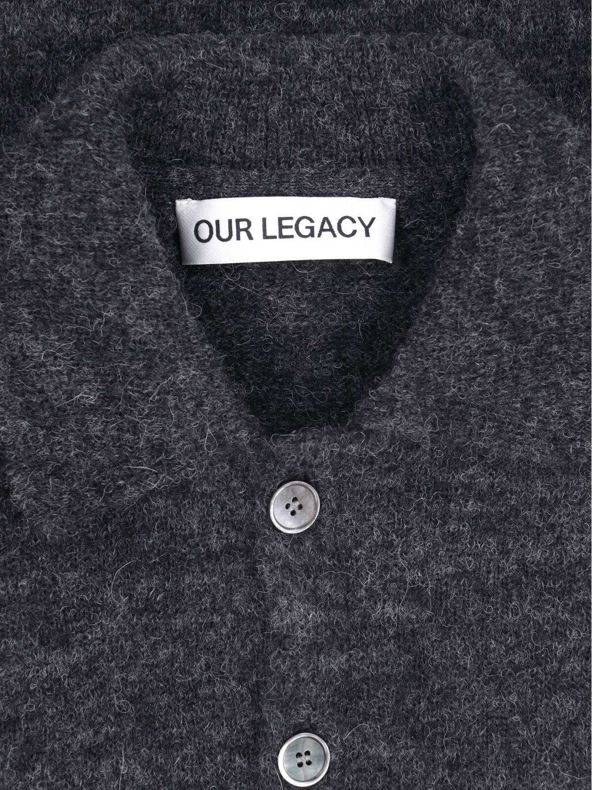 [Our Legacy] Knitwear FW26 M2263ECCHARCOAL MELANGE FUZZY ALPACA