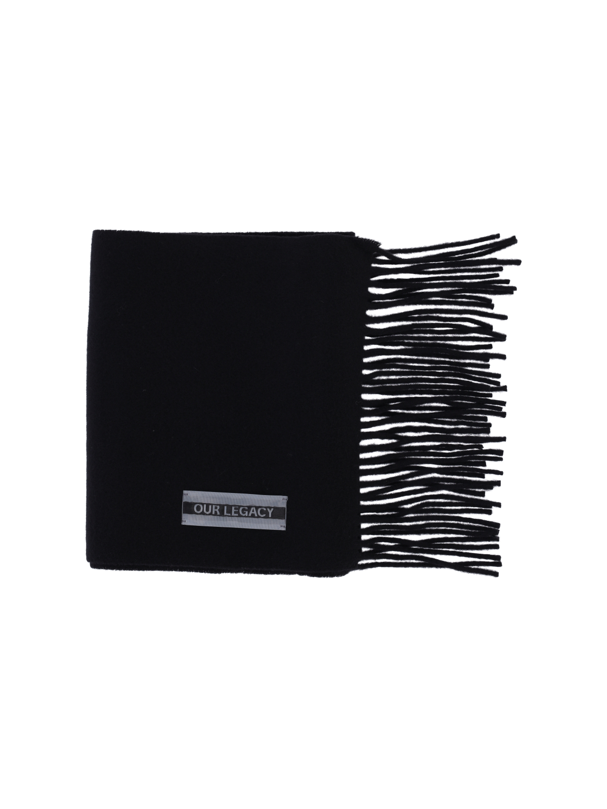 [Our Legacy] Scarf FW26 A4248EABBLACK DOUBLE WOOL