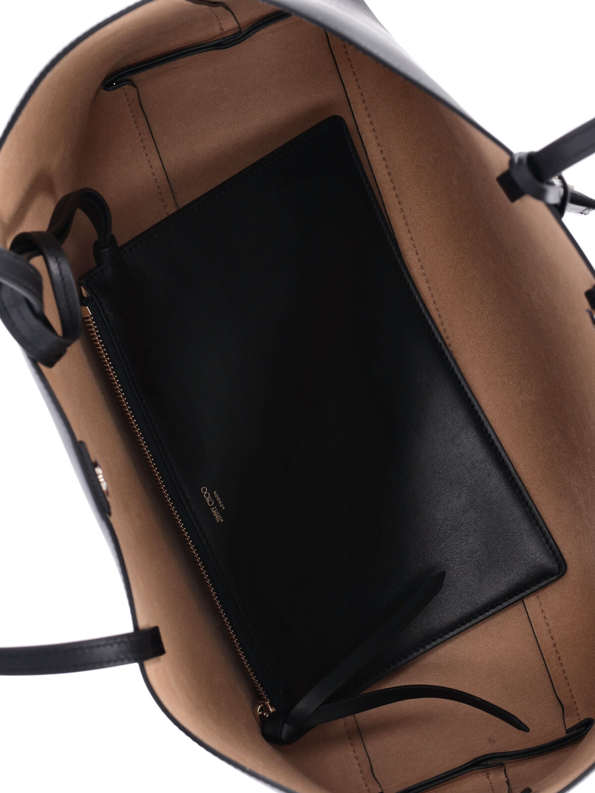 [Jimmy Choo] Tote bag FW26 NINE2FIVE E W PKRBLACK LIGHT GOLD