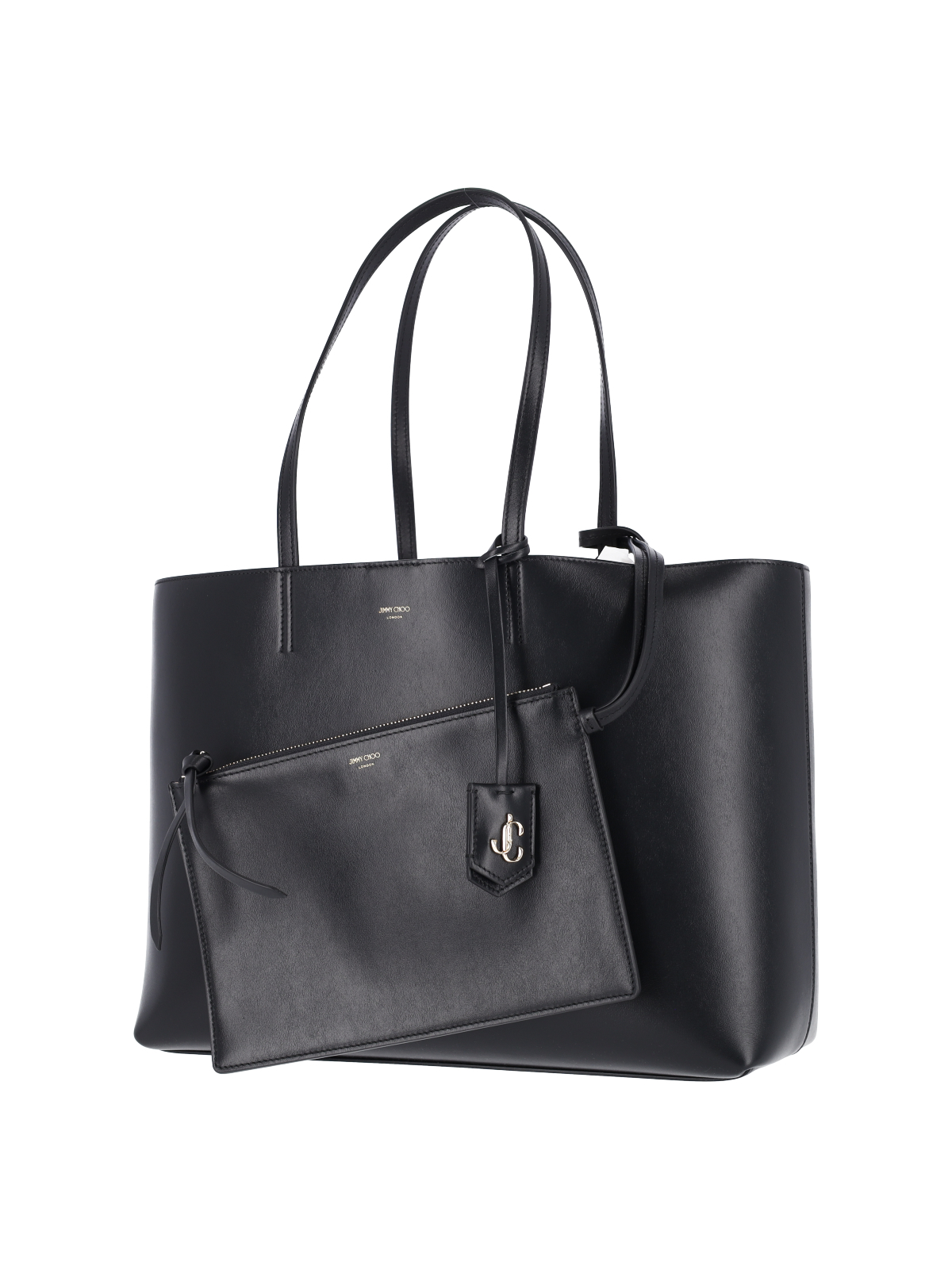 [Jimmy Choo] Tote bag FW26 NINE2FIVE E W PKRBLACK LIGHT GOLD