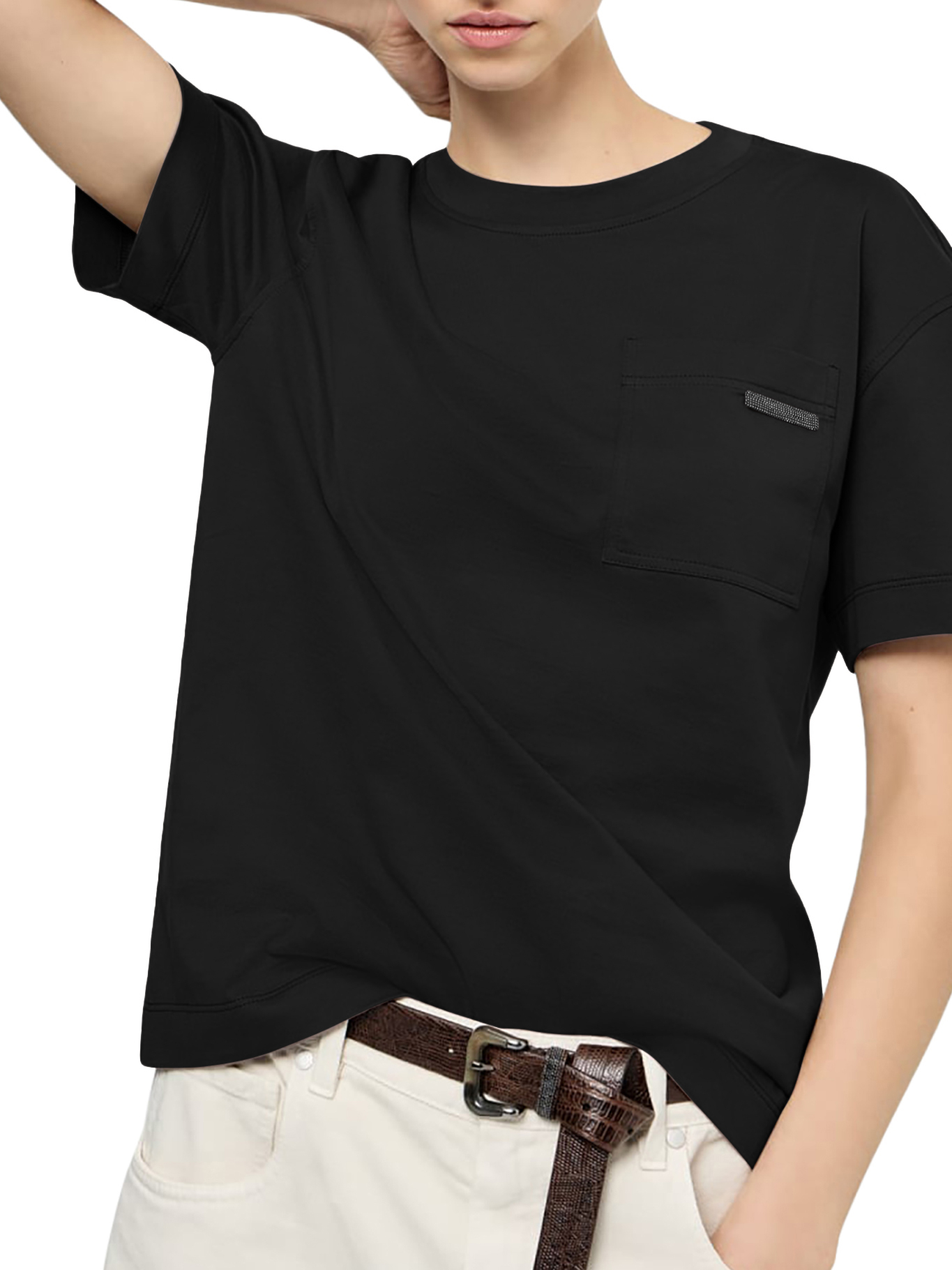 [Brunello Cucinelli] T-shirts Short Sleeve FW26 M0T81EC710C101 BLACK