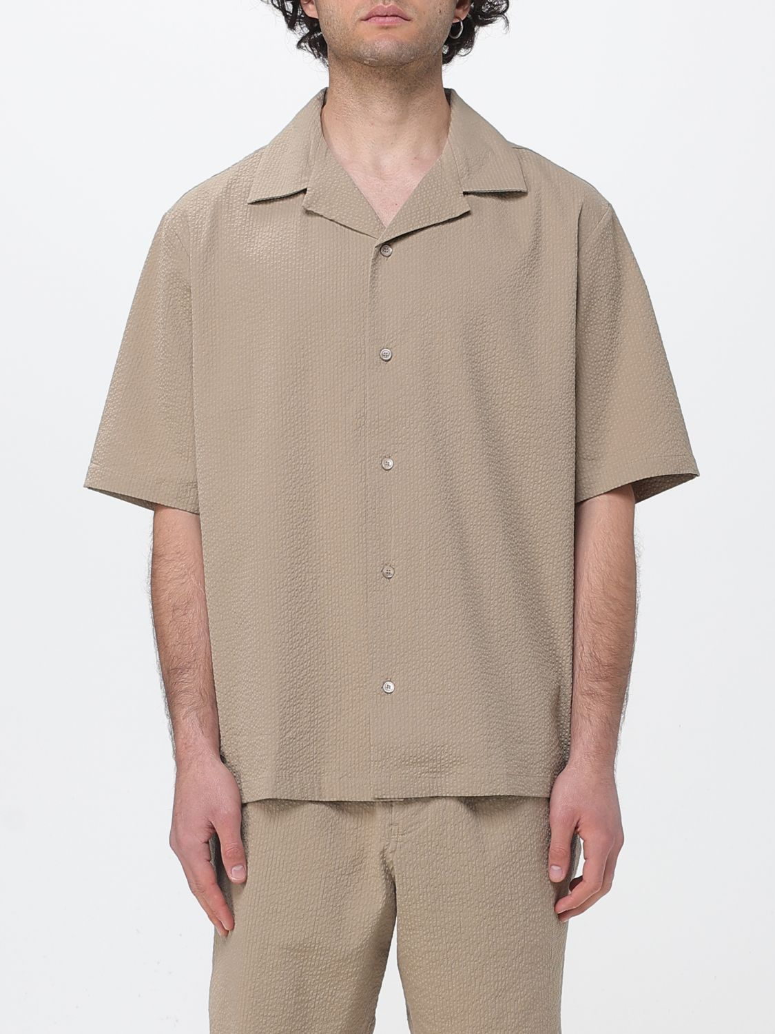 [MAISON KITSUNE] Shirts Short Sleeve SS26 QM00407WC5082 0429