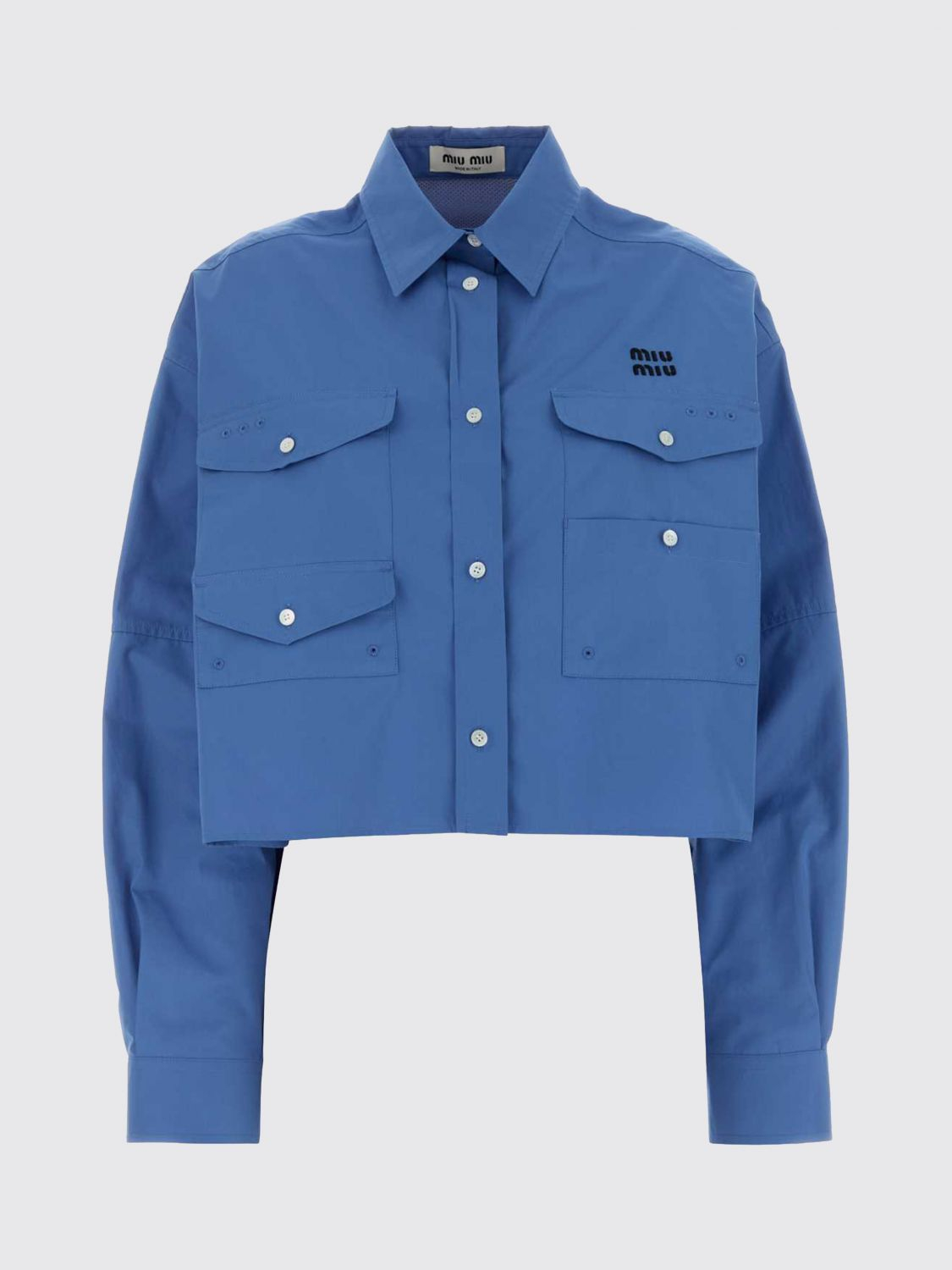 [Miu Miu] Shirts Long Sleeve SS26 MK2025SOOO10RG F0237