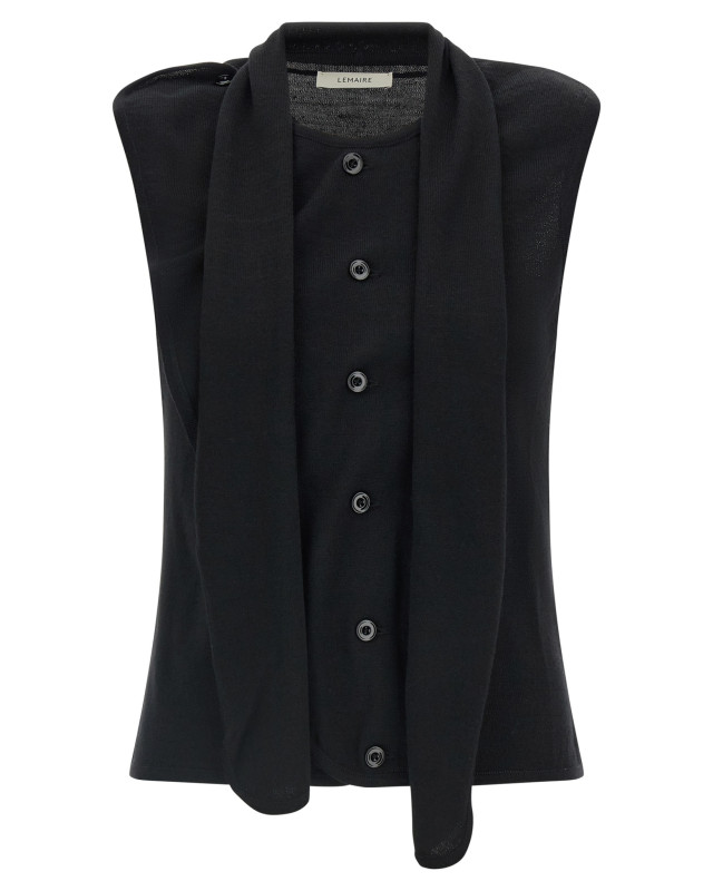 [LEMAIRE] Vest FW26 PO0053LK1063BK999
