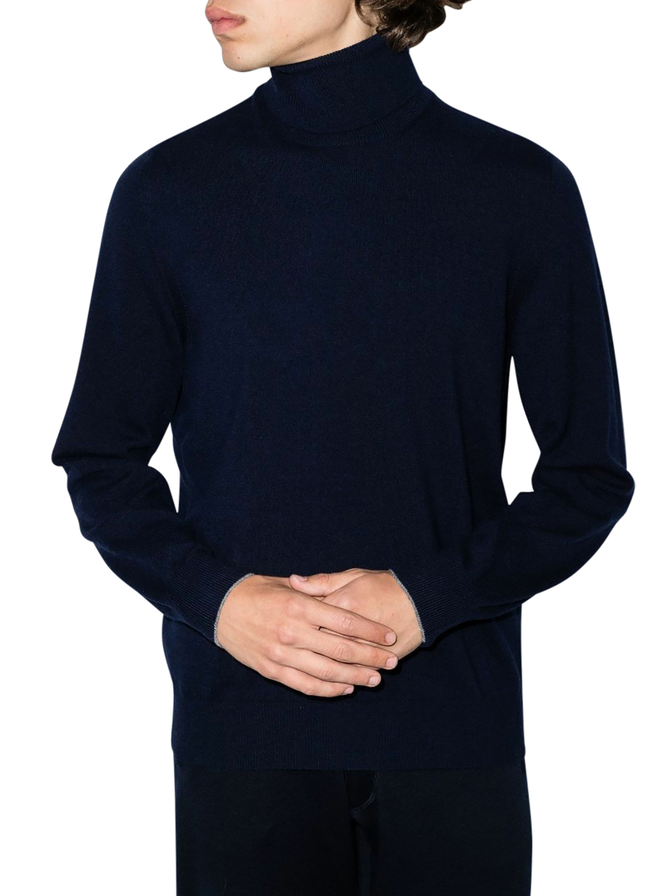 [Brunello Cucinelli] Knitwear FW25 M2200103CW425 NAVY DARK GREY