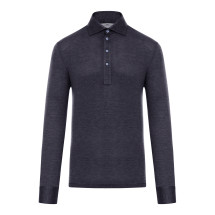 [Brunello Cucinelli] T-shirts Long Sleeve FW26 MH8363914C4425 NAVY