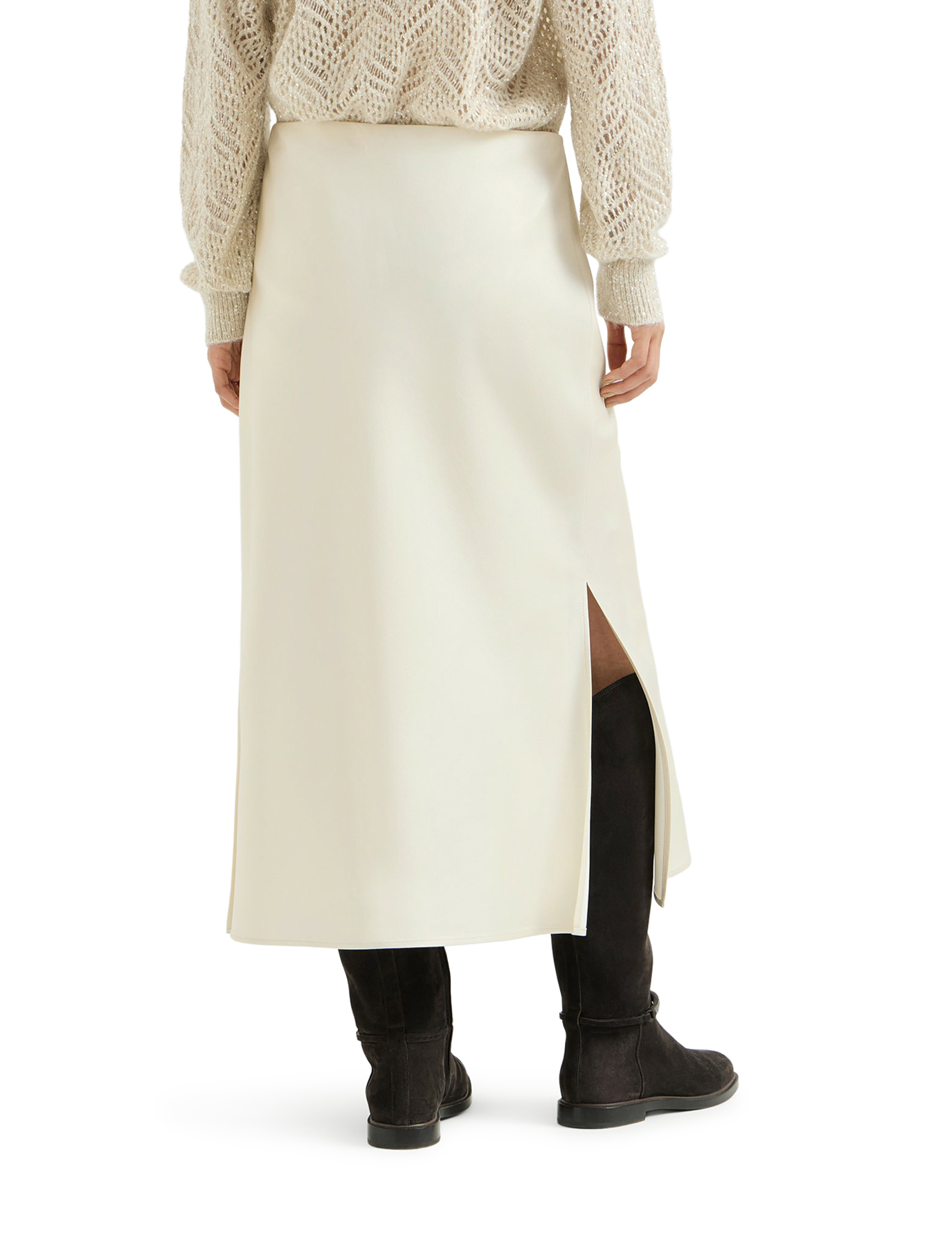 [Brunello Cucinelli] Long skirt FW26 M0H38G3414C9815 AVENA MILK