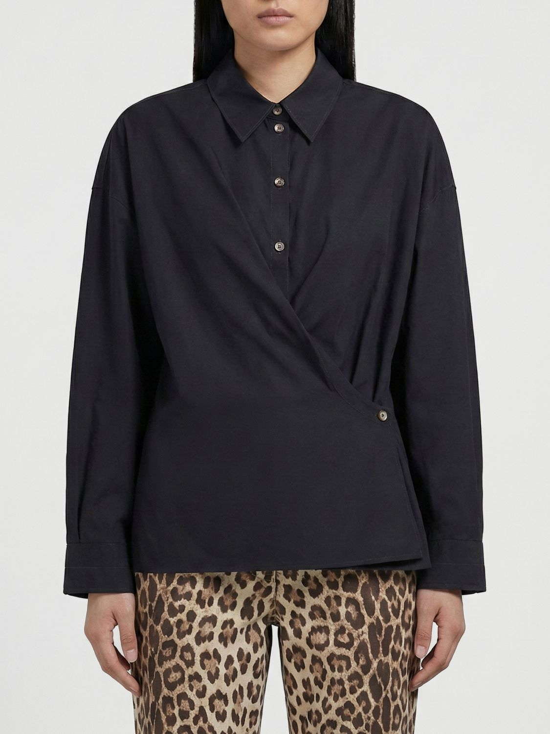 [LEMAIRE] Shirts Long Sleeve SS26 SH1141LF1500 BK998
