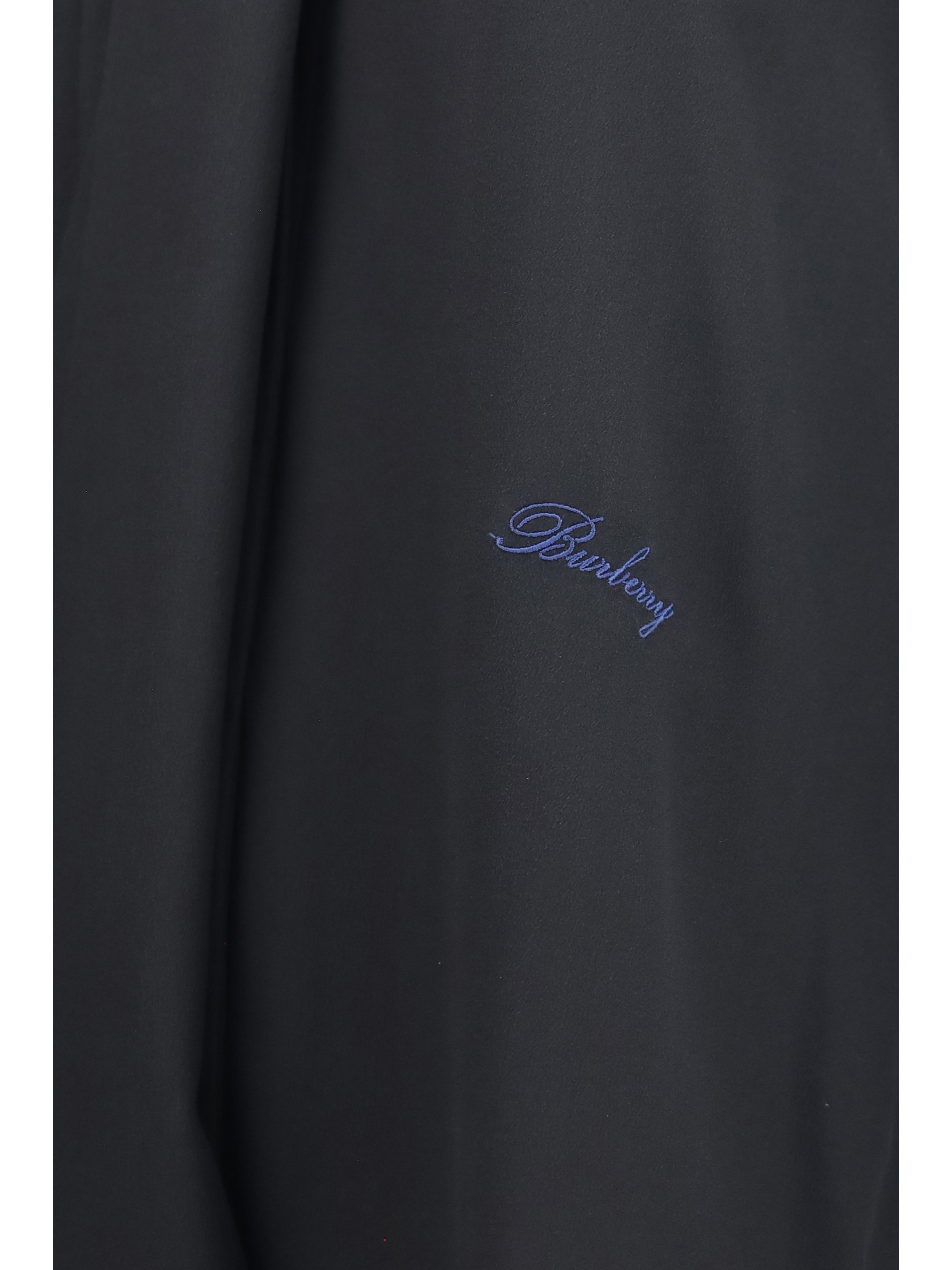 Silk Blouse with embroidered logo and scarf detail