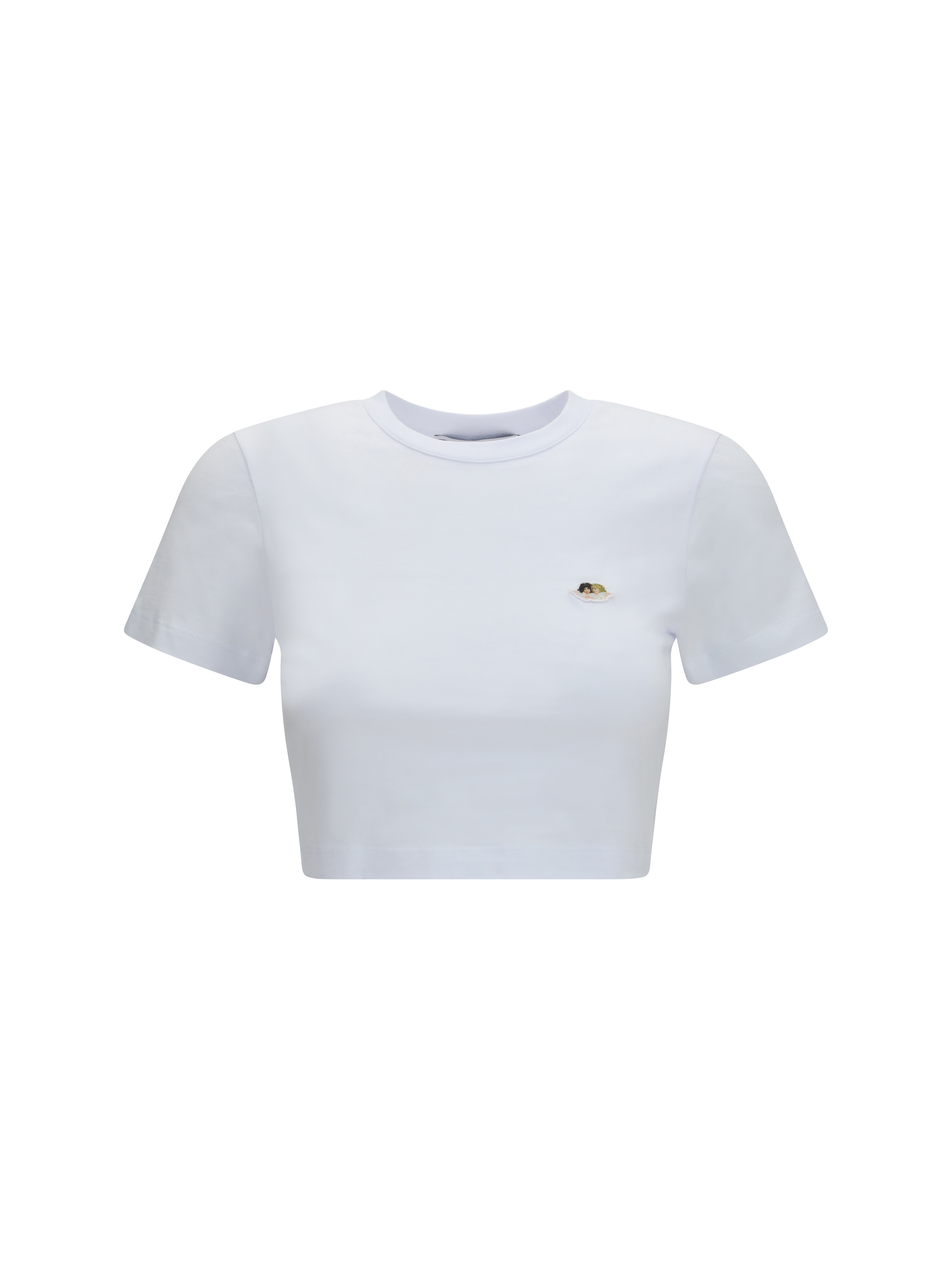 Angels patch cropped T-shirt