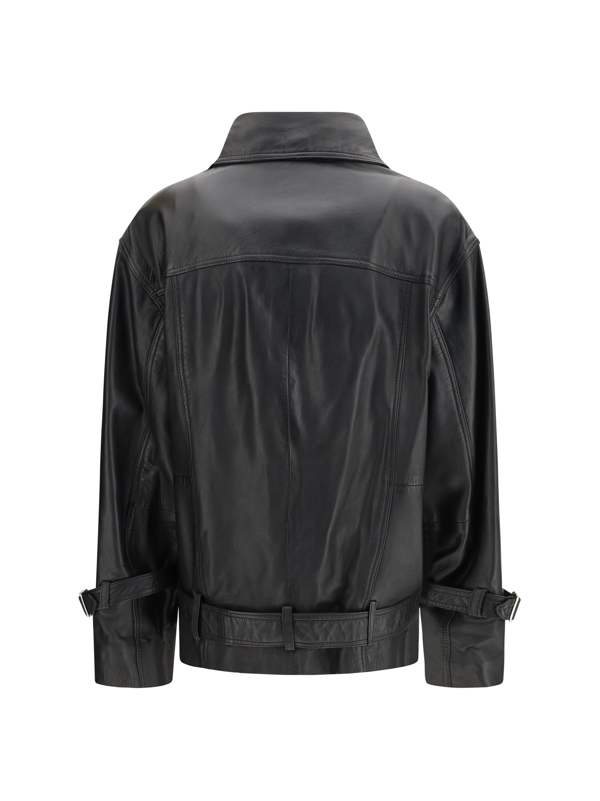 Leather biker Jacket
