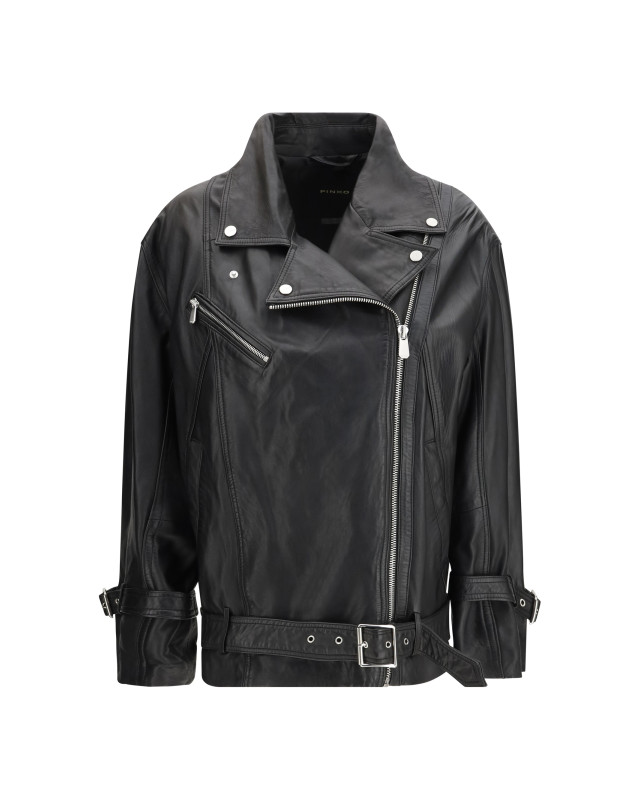Leather biker Jacket