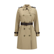 Kensington midi leather Trench