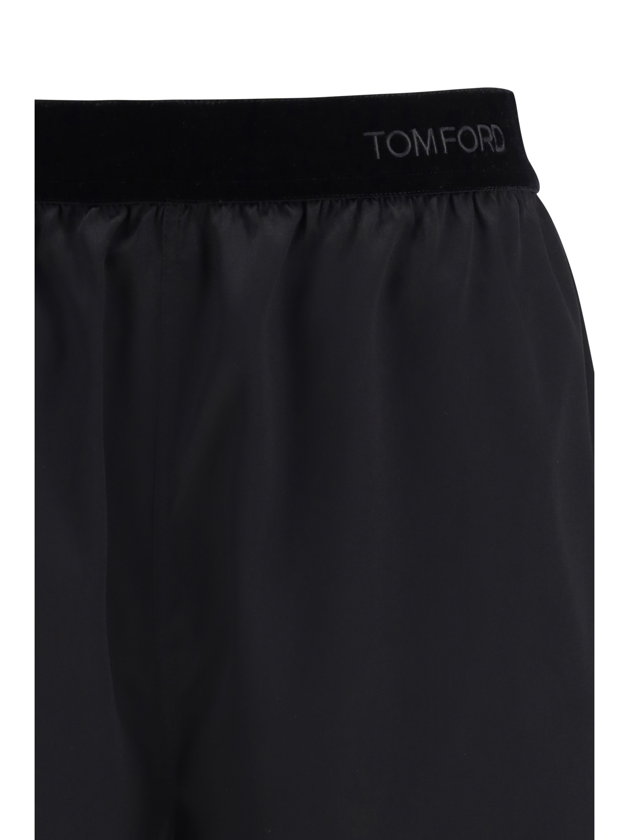 Stretch silk satin PJ Shorts