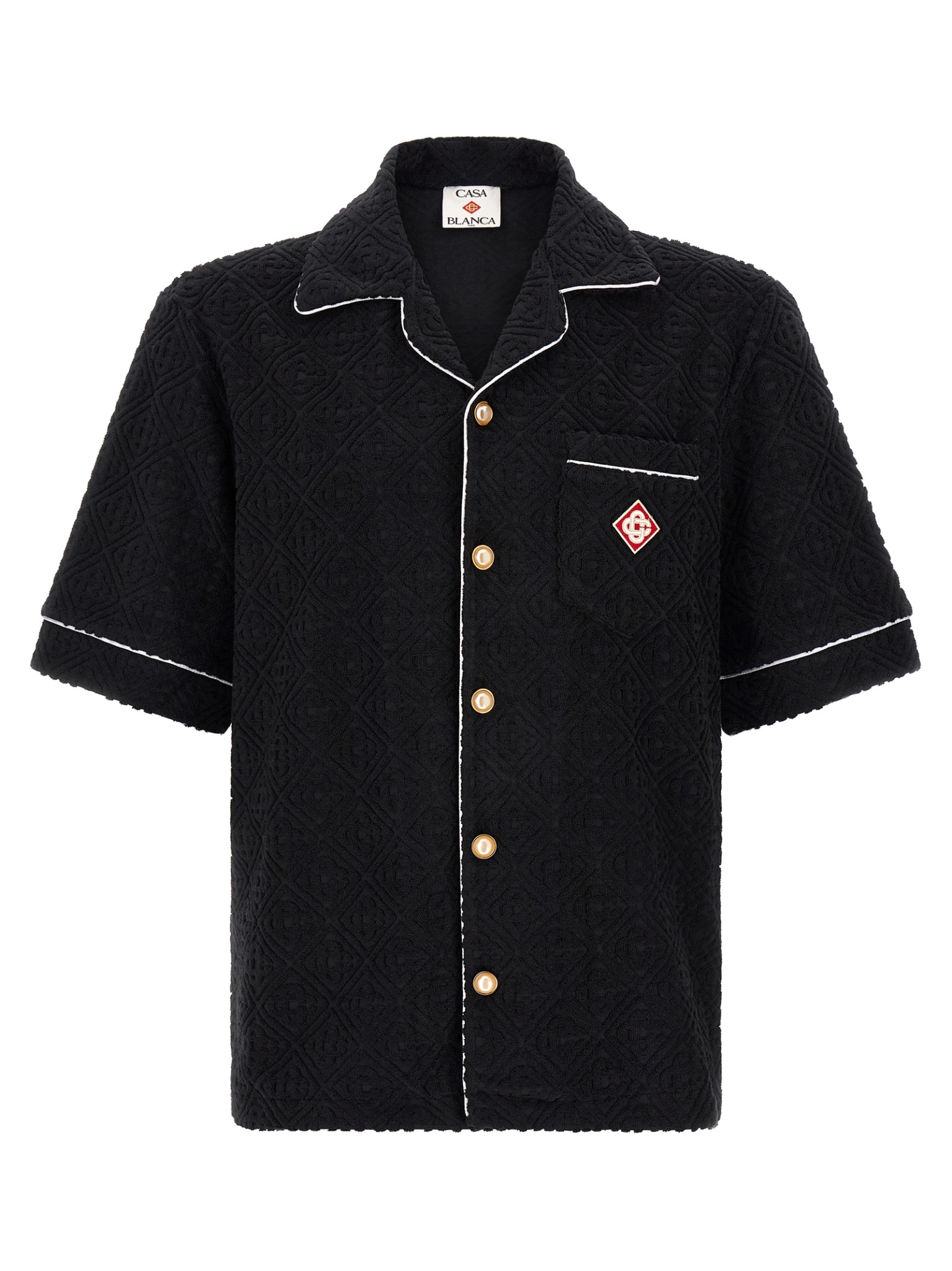 [Casablanca] Shirts Short Sleeve FW26 MPF26SH08502BLACK