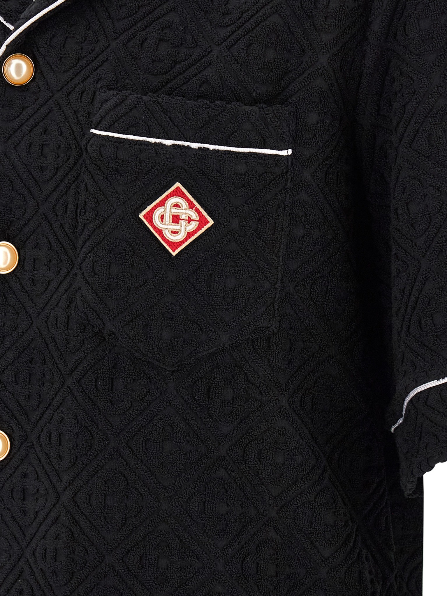 [Casablanca] Shirts Short Sleeve FW26 MPF26SH08502BLACK