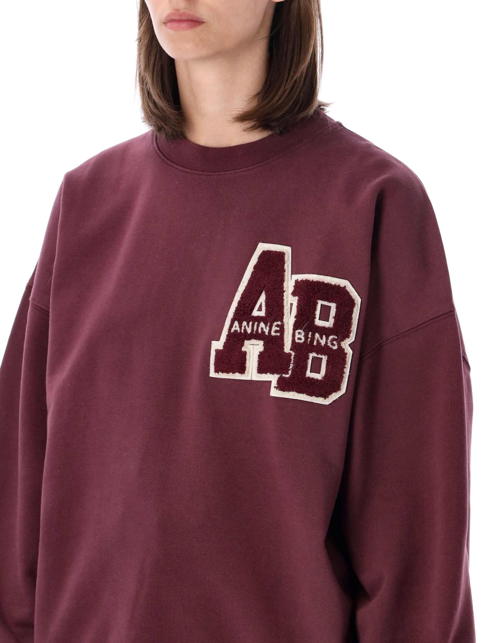 [Anine Bing] Sweatshirt FW26 A0812601BGN28BURGUNDY