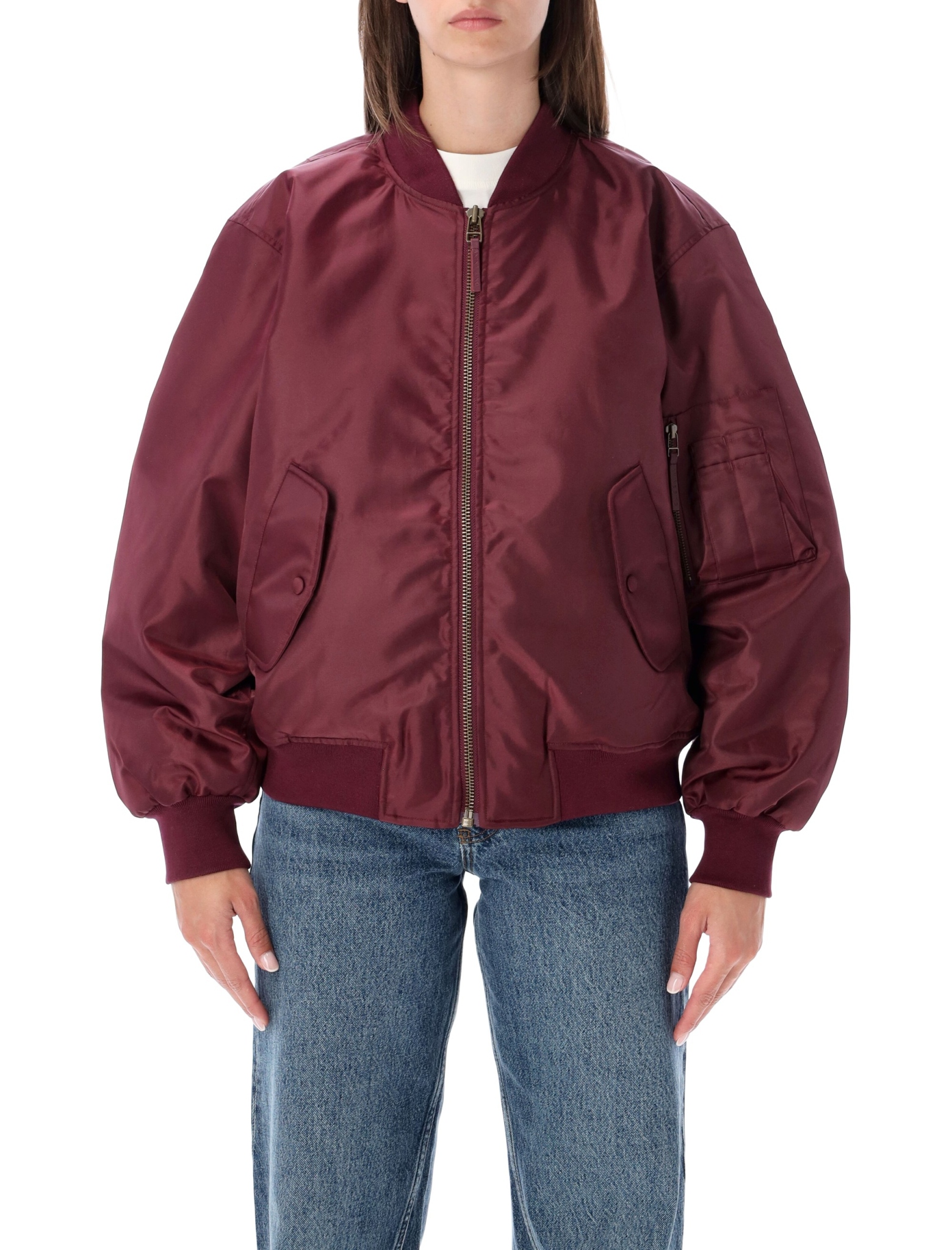[Anine Bing] Coat FW26 A0110490BGN28BURGUNDY