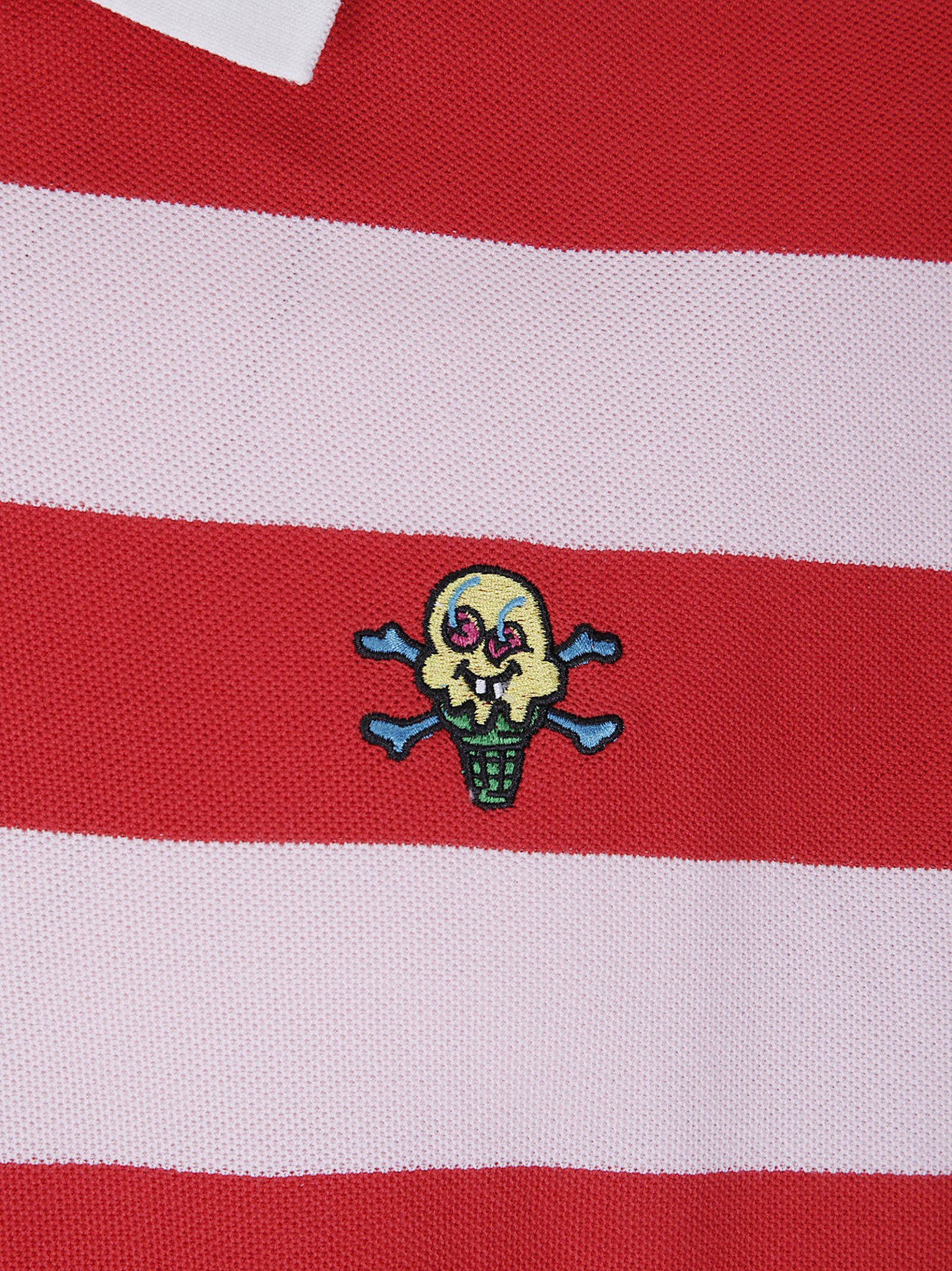 [ICECREAM] T-shirts Short Sleeve FW26 ICPO26224 PINK/REDSTRIPE