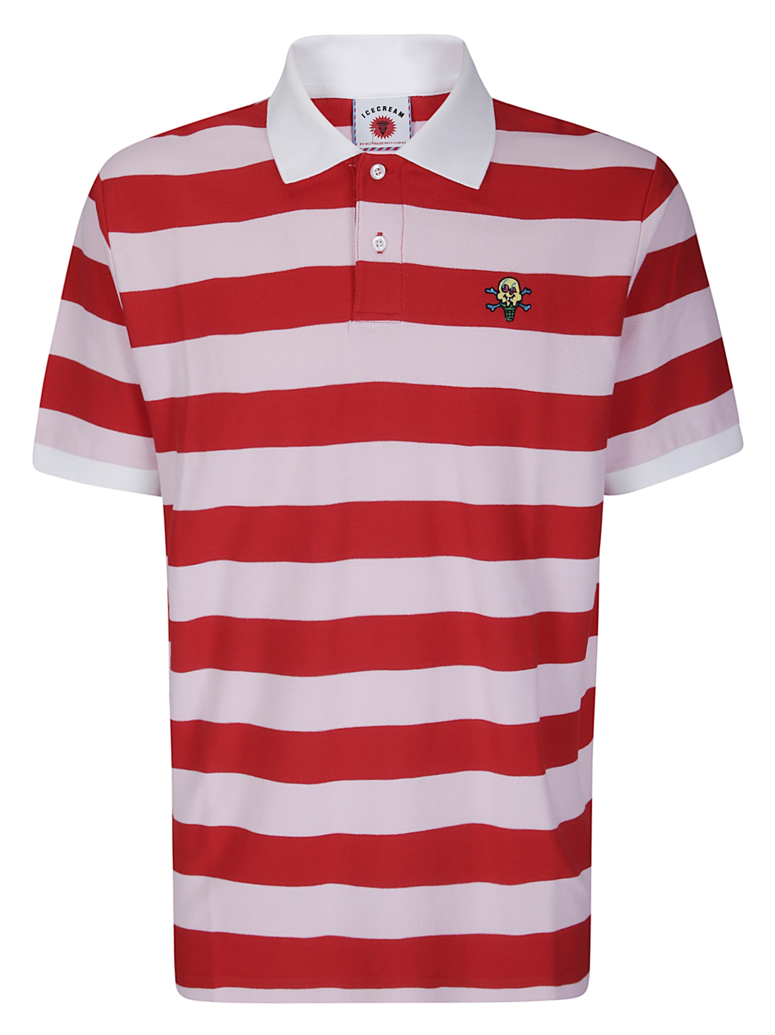 [ICECREAM] T-shirts Short Sleeve FW26 ICPO26224 PINK/REDSTRIPE